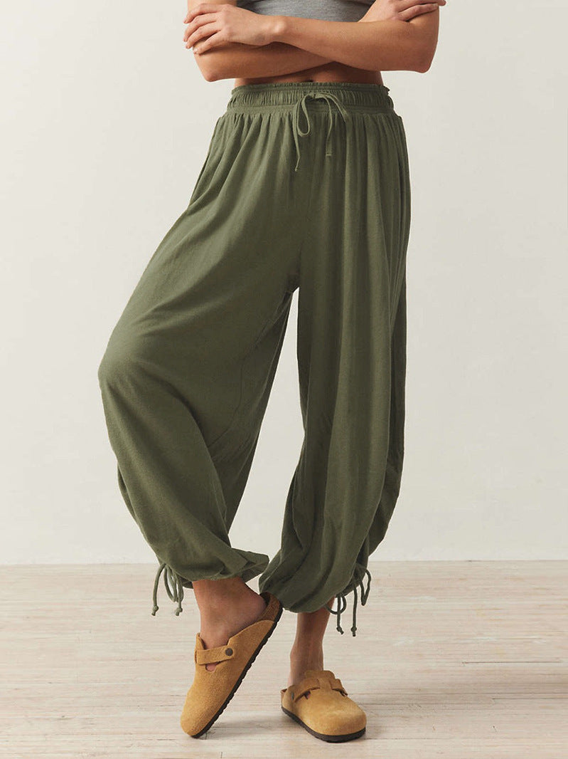 Pantalon sarouel ample femme avec taille élastique et cordon de serrage Berg-Feldt