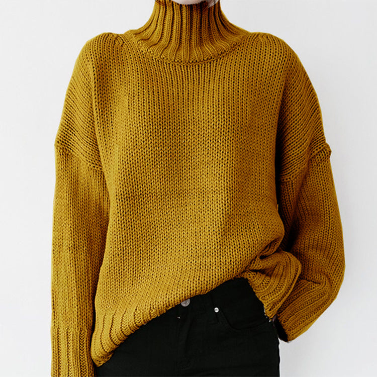 Women's chunky knit jumper with a high collar and a casual cut Berg-Feldt