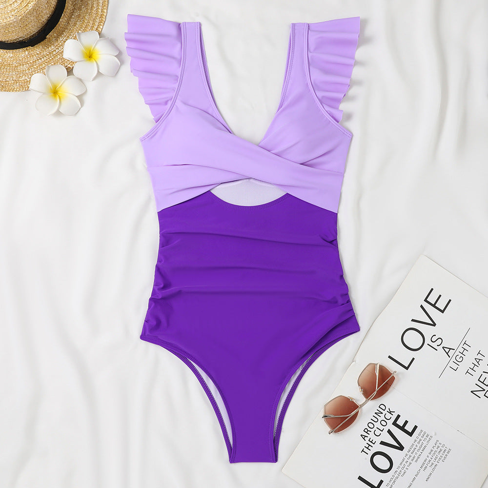 Maillot de bain femme Berg-Feldt avec volants et découpes