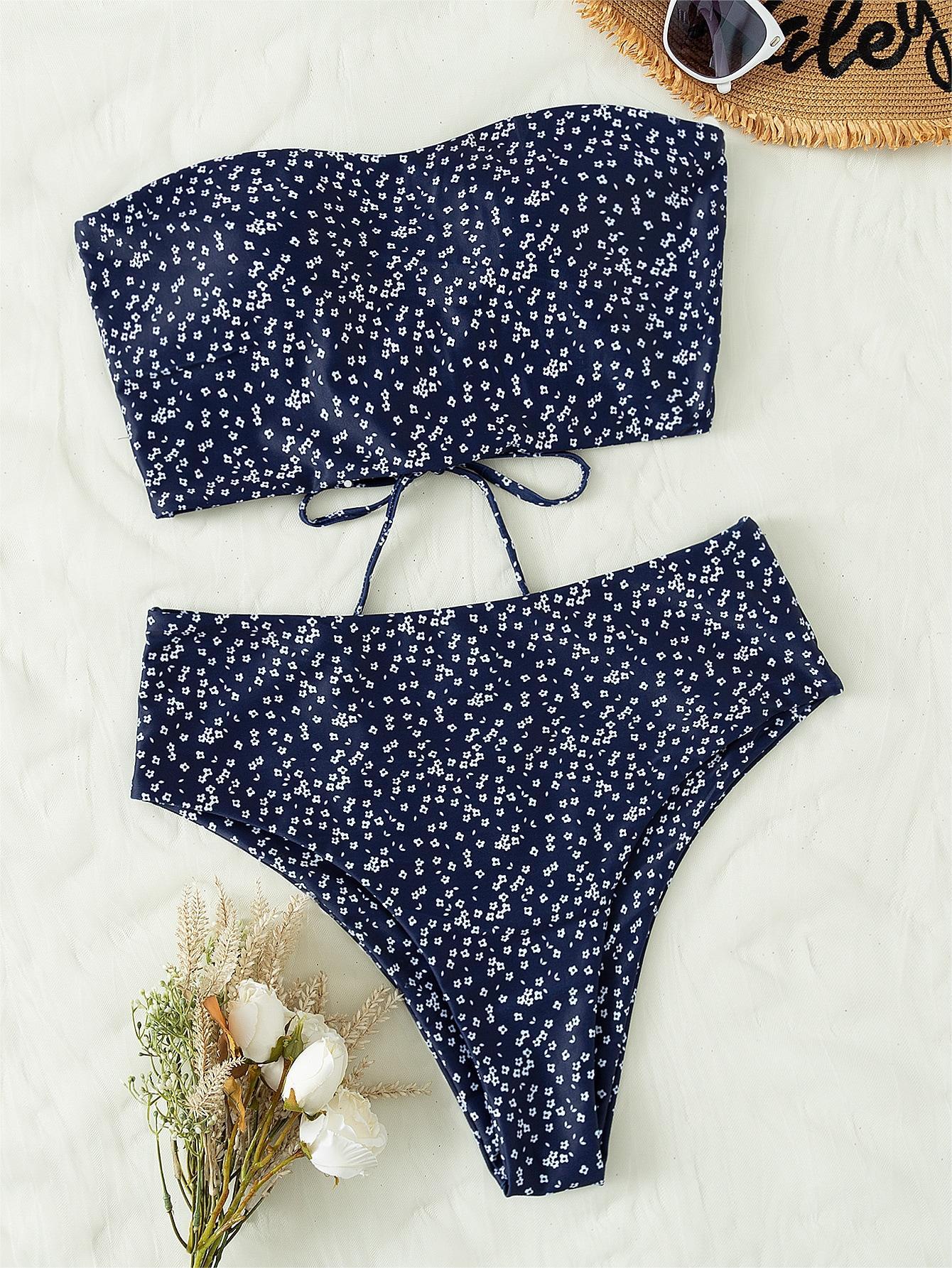 Ensemble bikini pour femme avec haut bandeau et bas taille haute berg-feldt