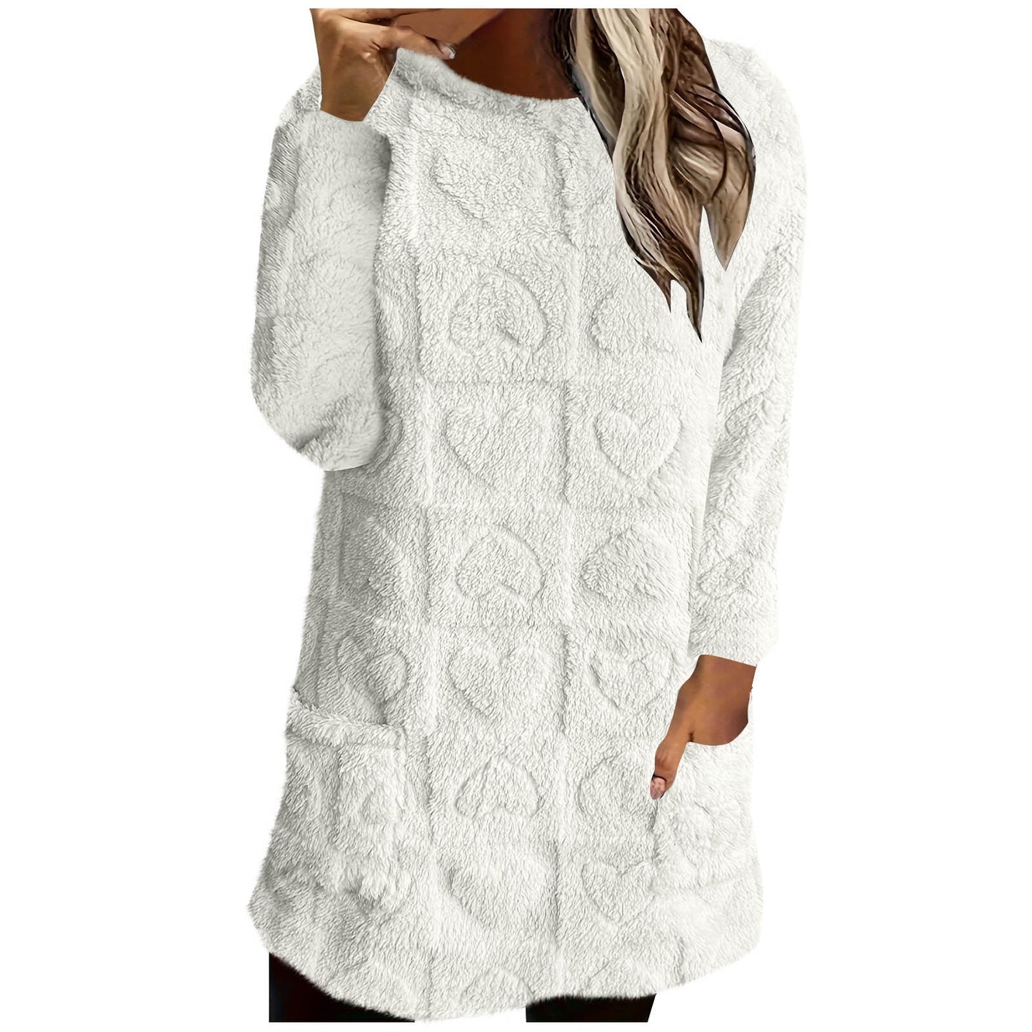 Tunique douillette pour femme avec motif cœur Berg-Feldt
