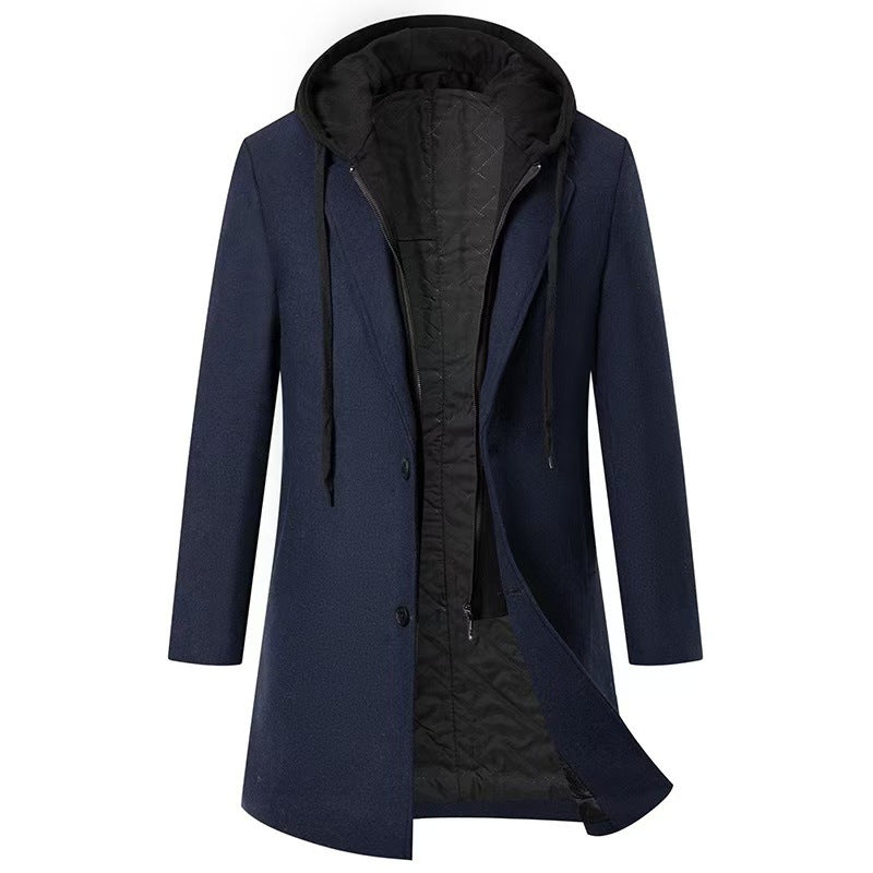 Manteau long tendance pour femme avec capuche amovible et doublure stylée Berg-Feldt