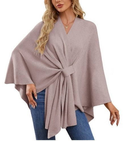 Pull-over cache-cœur élégant pour femme à coupe asymétrique Berg-Feldt