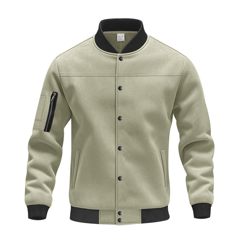Blouson universitaire élégant pour hommes avec poches zippées pratiques et poignets élastiques Berg-Feldt