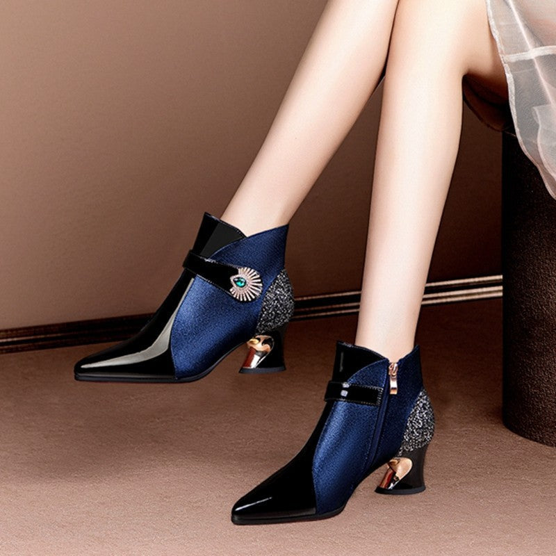Damen bottines mode à accent scintillant Berg-Feldt