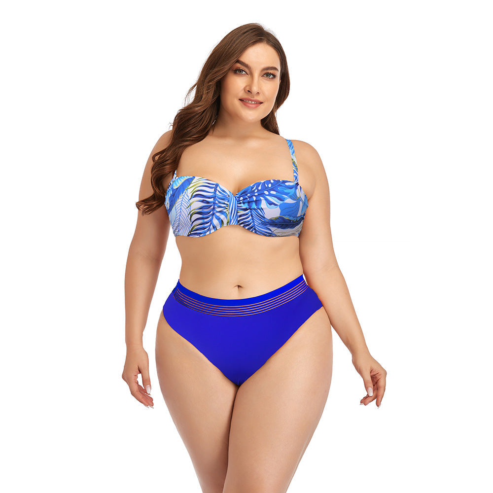 Maillot de bain deux pièces Berg-Feldt pour femme : Design sophistiqué à volants et bas échancré