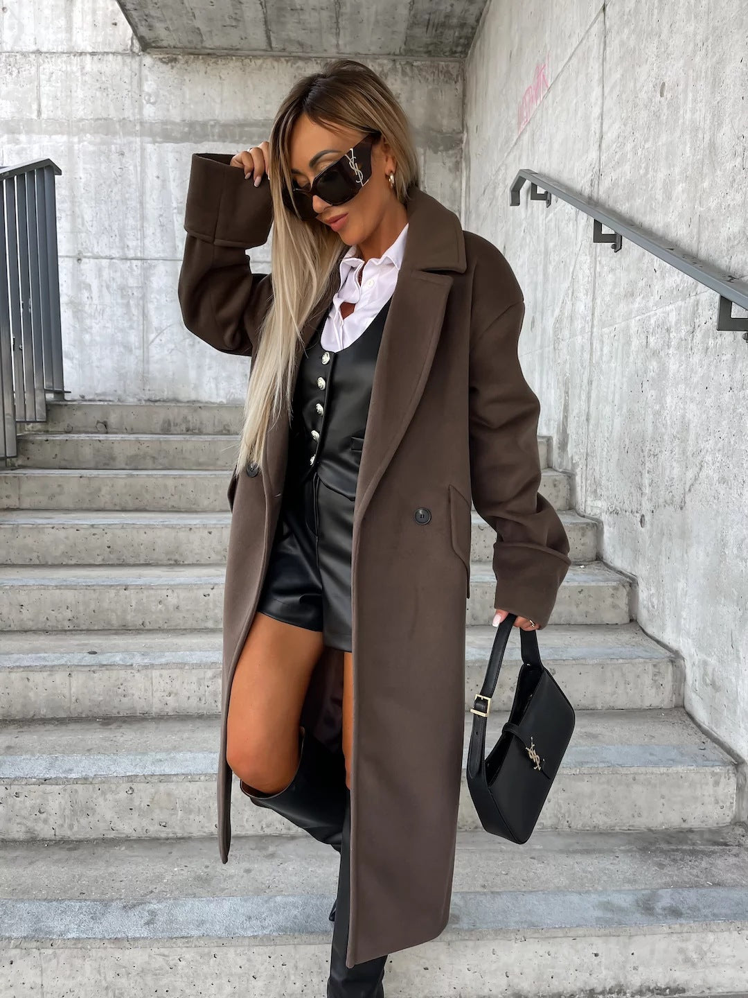 Manteau élégant oversize en laine pour femme Berg-Feldt