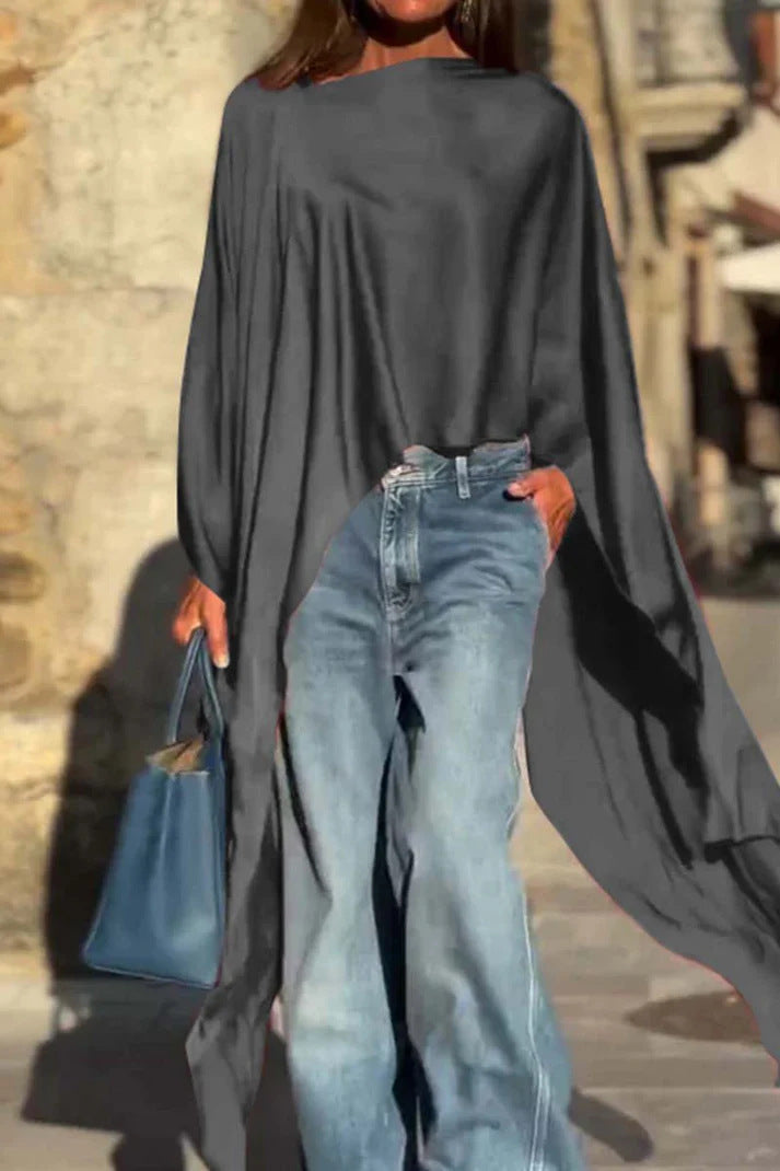 Modisches Oversized Damen-Shirt in leichter Batik-Optik von berg-feldt