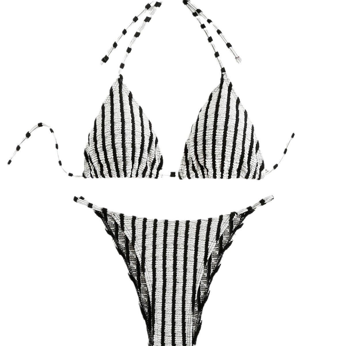 Berg-Feldt Ensemble Bikini Triangle Rayé pour Femme 1750838716