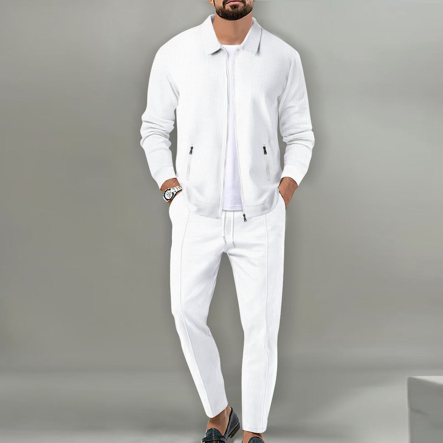Ensemble décontracté tendance pour homme, avec fermeture éclair fonctionnelle et taille élastique Berg-Feldt