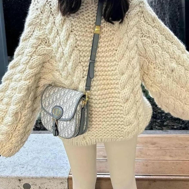 Pull en grosses mailles pour femme à manches oversize Berg-Feldt