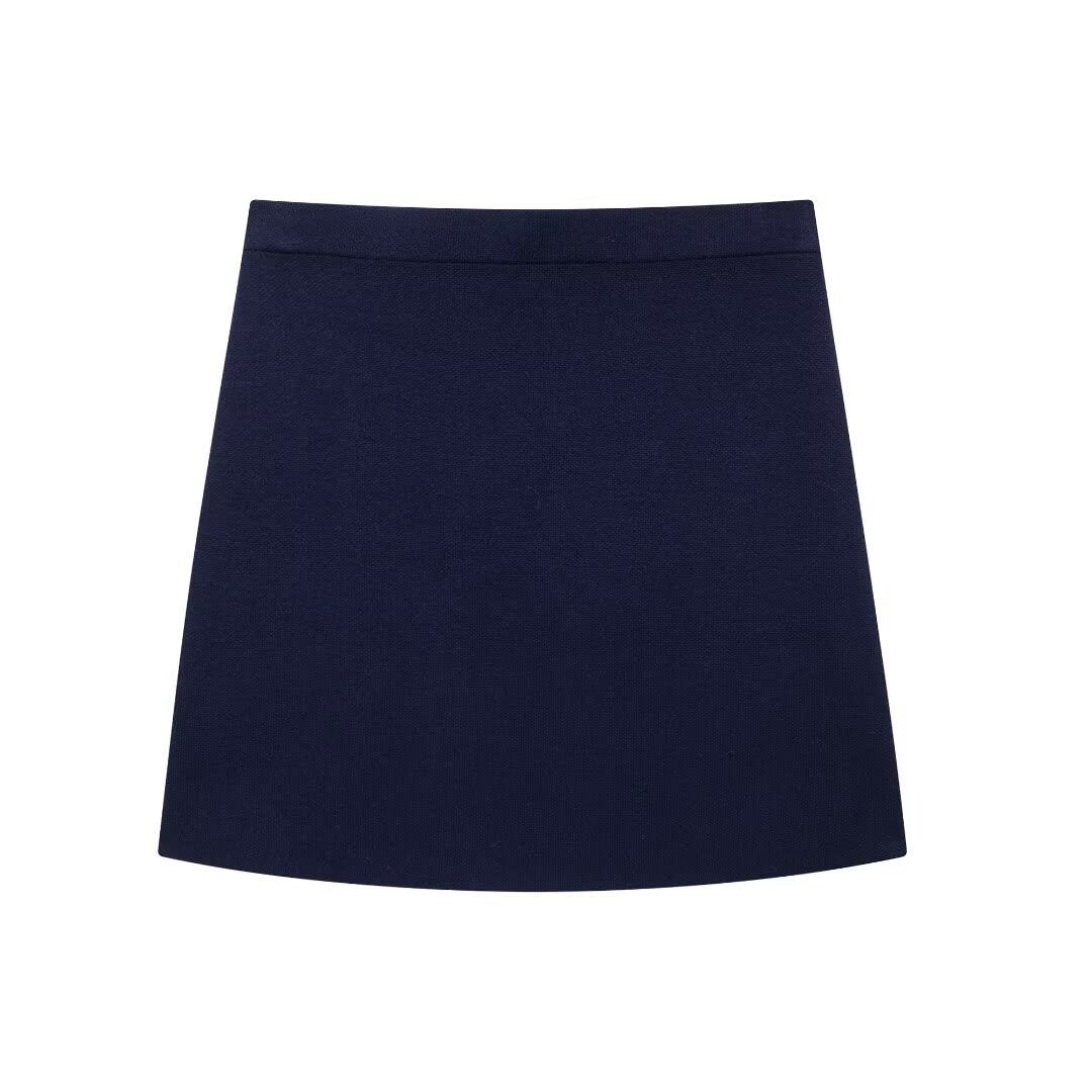 Berg-Feldt Mini-jupe trapèze taille haute pour femme