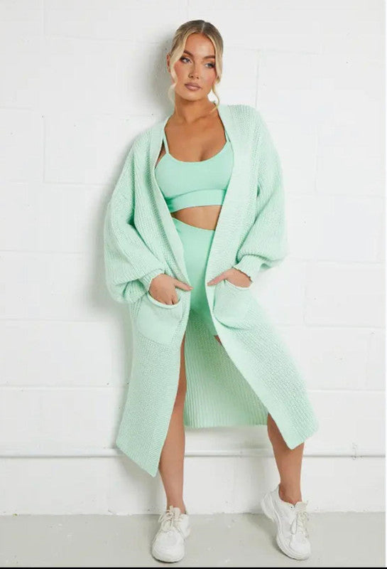 Cardigan long femme avec grandes poches Berg-Feldt