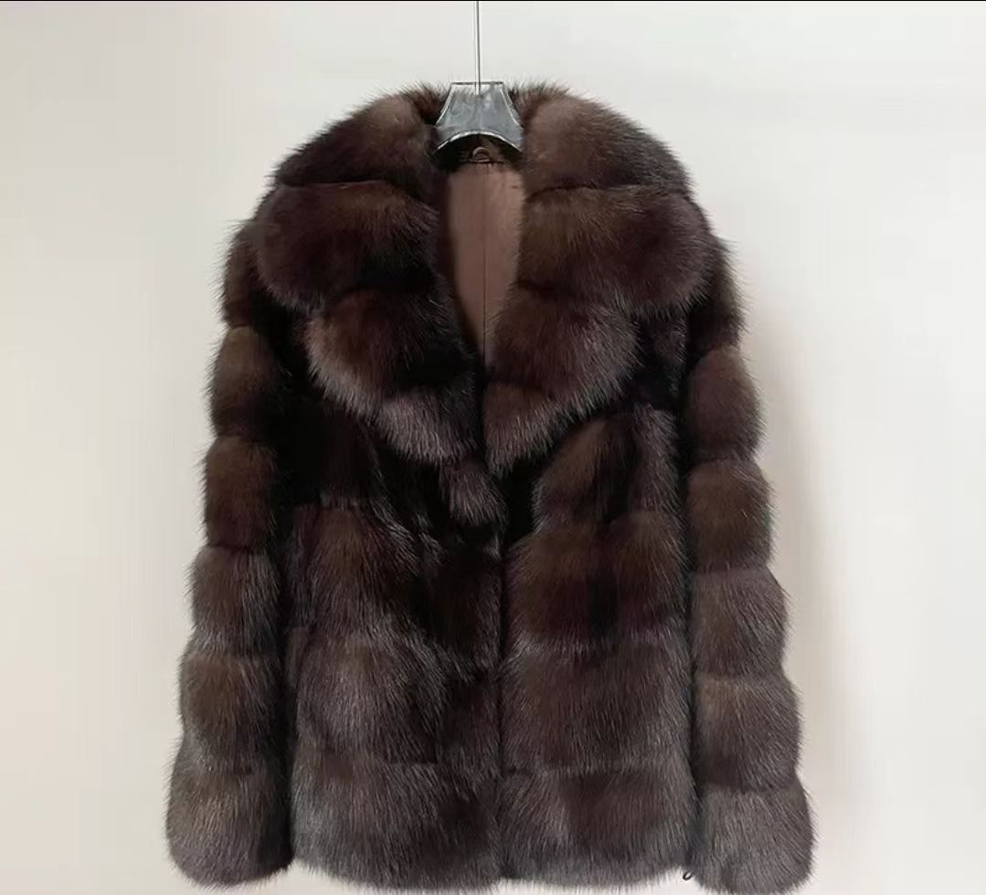 Veste de luxe chaude en fausse fourrure pour femme Berg-Feldt