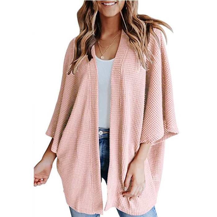 Cardigan décontracté en tricot gaufré pour femme Berg-Feldt