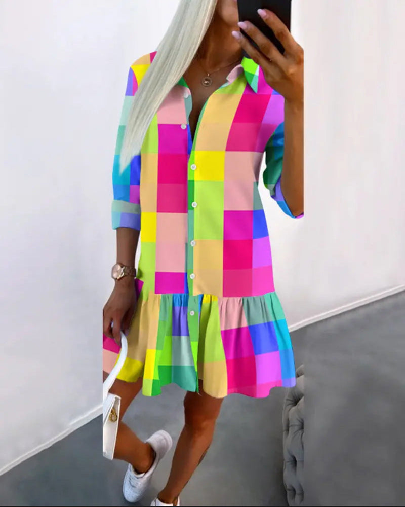 Robe Femme Berg-Feldt à Ourlet Volanté Ample