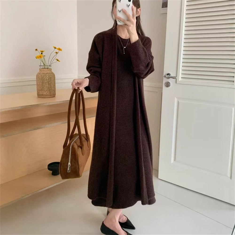 Robe longue en maille pour femme, coupe décontractée et manches longues Berg-Feldt