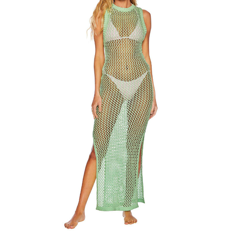 Sportliches Damen-Strandkleid mit hohem Schlitz von berg-feldt