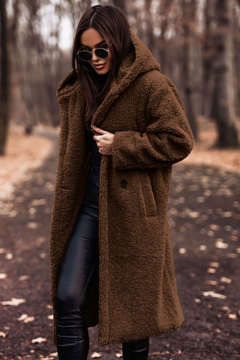 Manteau douillet teddy Berg-Feldt pour femmes