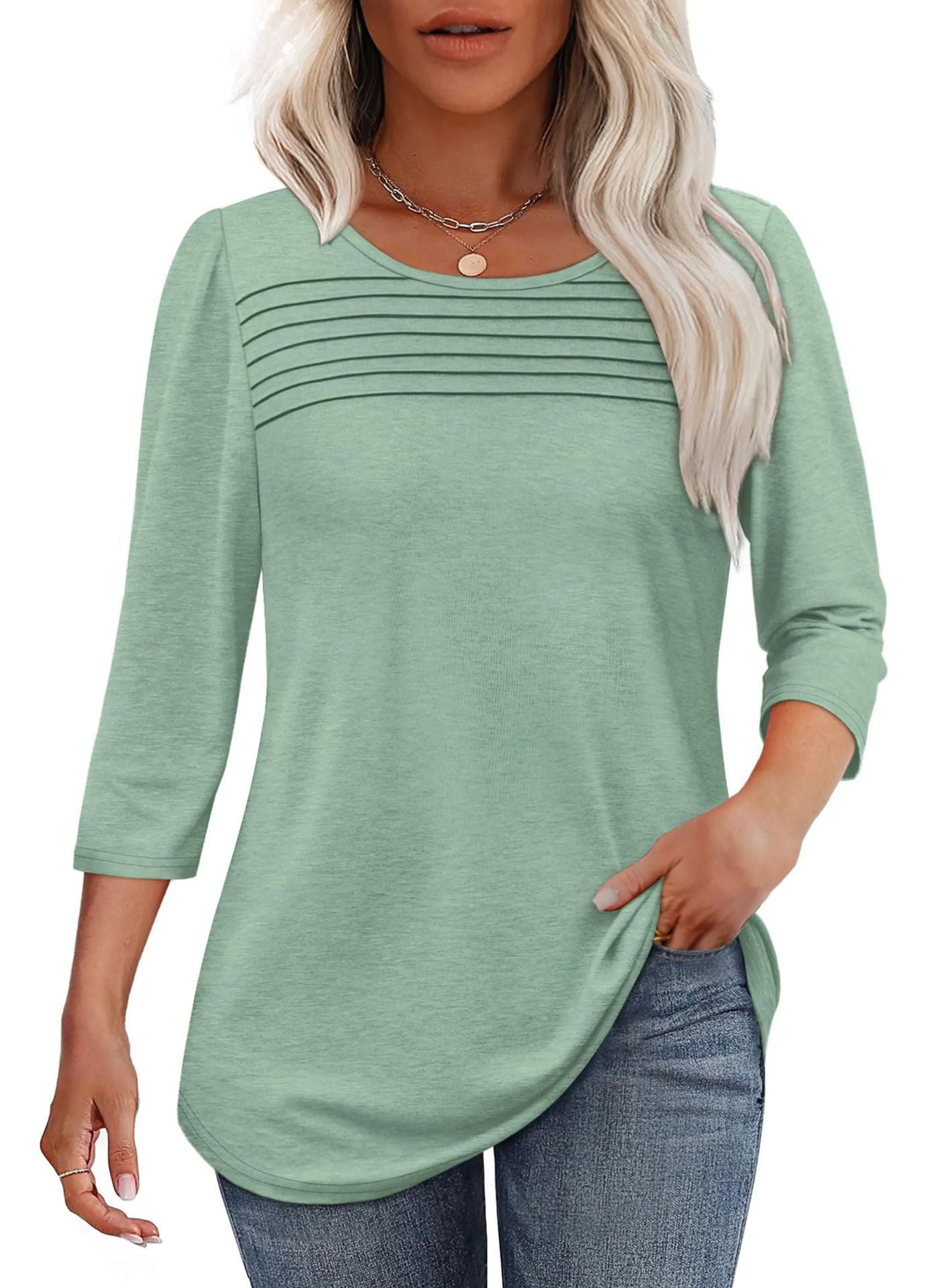 Langarmshirt für Damen mit dekorativen Pins von berg-feldt