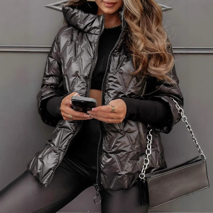 Damen Steppjacke mit hochabschließendem Kragen und breitem Ärmel Berg-Feldt