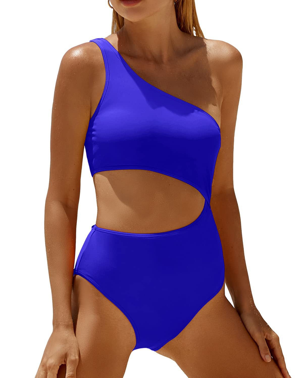 Maillot de bain berg-feldt pour femme, découpe latérale, une pièce