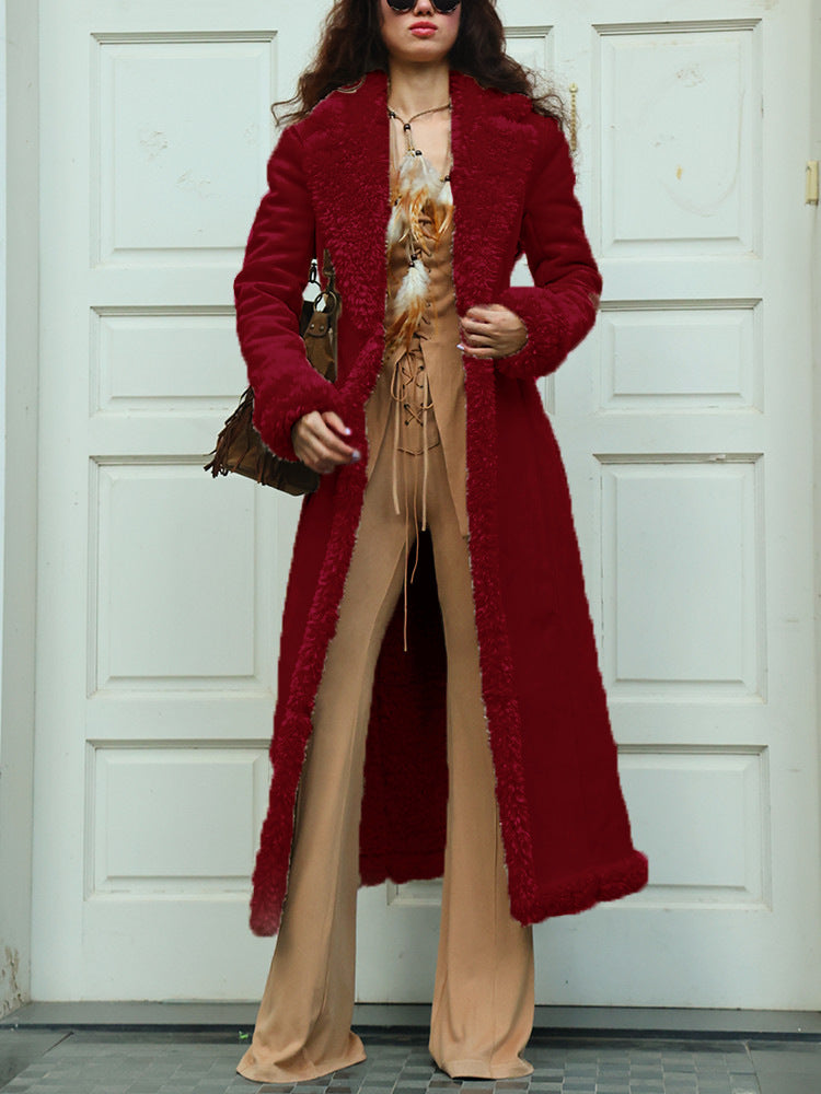 Manteau long en fourrure pour femme avec doublure de luxe Berg-Feldt