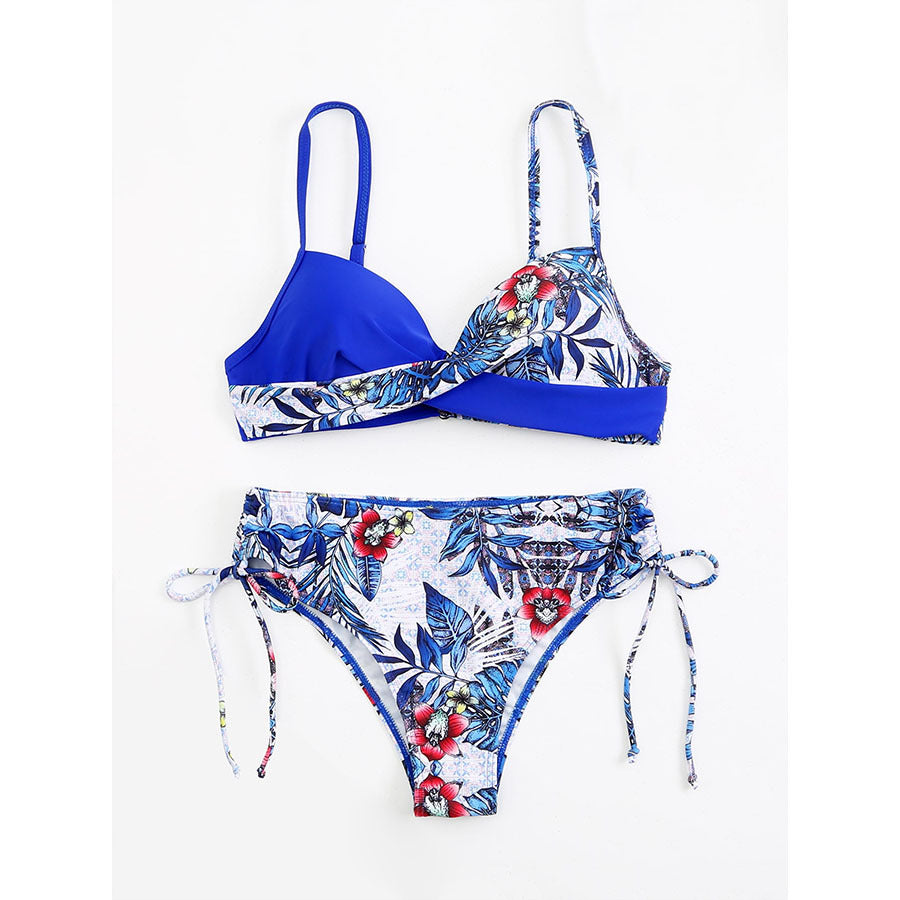 Ensemble de bikini Berg-feldt pour femme avec motif floral et bretelles réglables