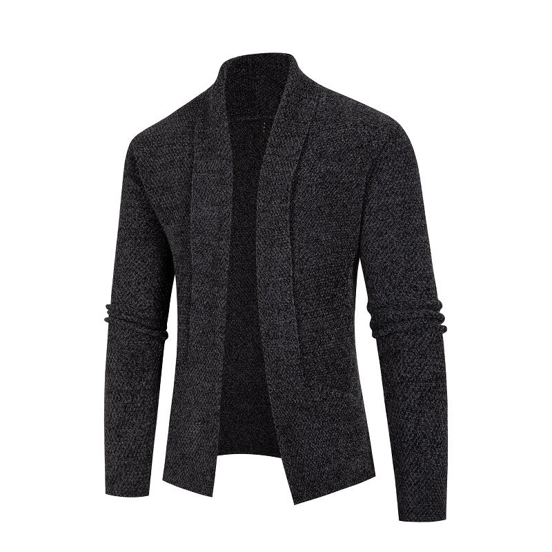 Herren Strickjacke mit modernem Schalkragen und feinem Strukturmuster Berg-Feldt