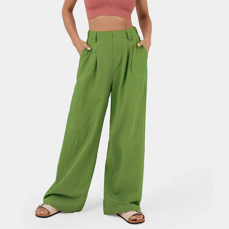 Pantalon chino ample pour femme avec élégants plis et poches latérales Berg-Feldt