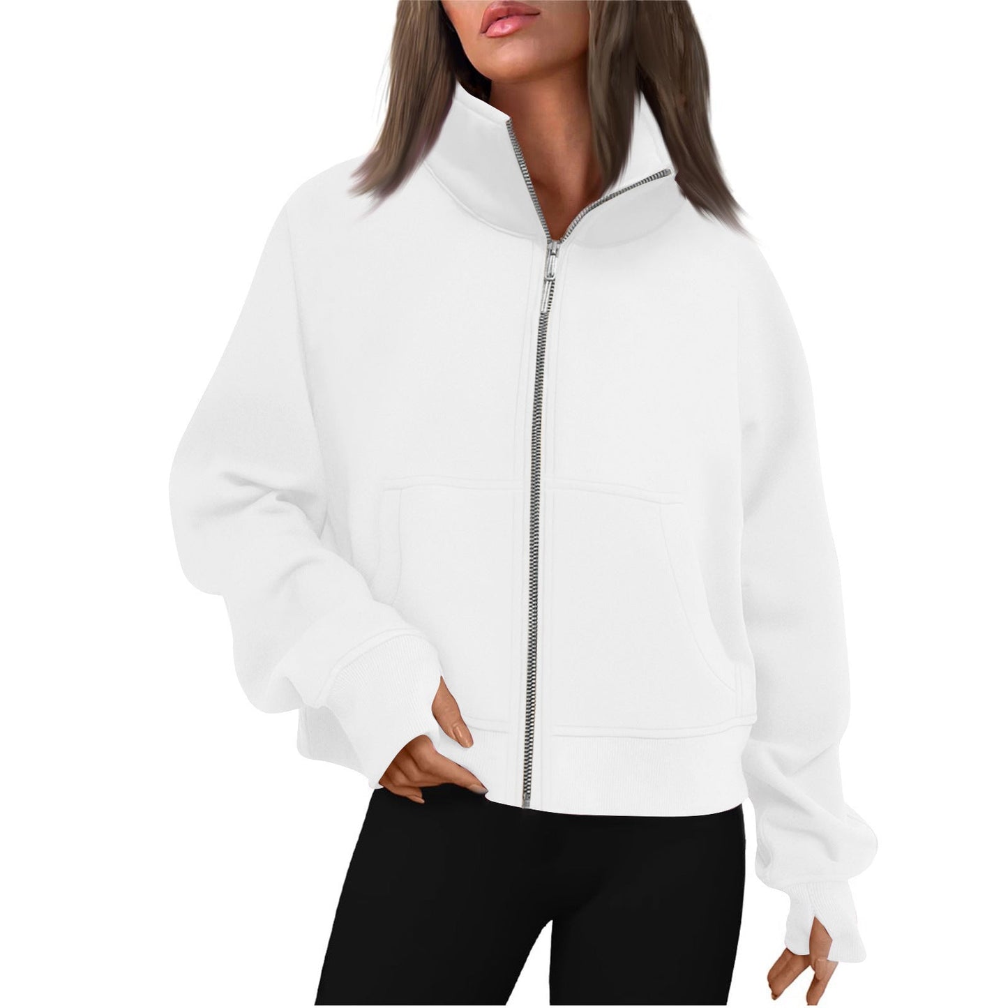 Veste polaire confortable pour femme avec col montant Berg-Feldt