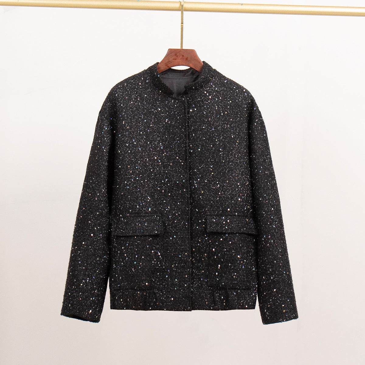 Veste pailletée femme avec poches pratiques et ourlet élastique Berg-Feldt