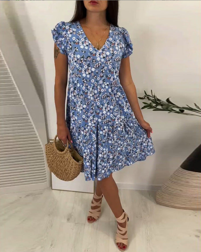 Robe pour femme Berg-Feldt avec volant et ourlet froncé