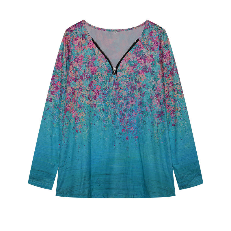 Chemisier femme manches longues motif floral berg-feldt