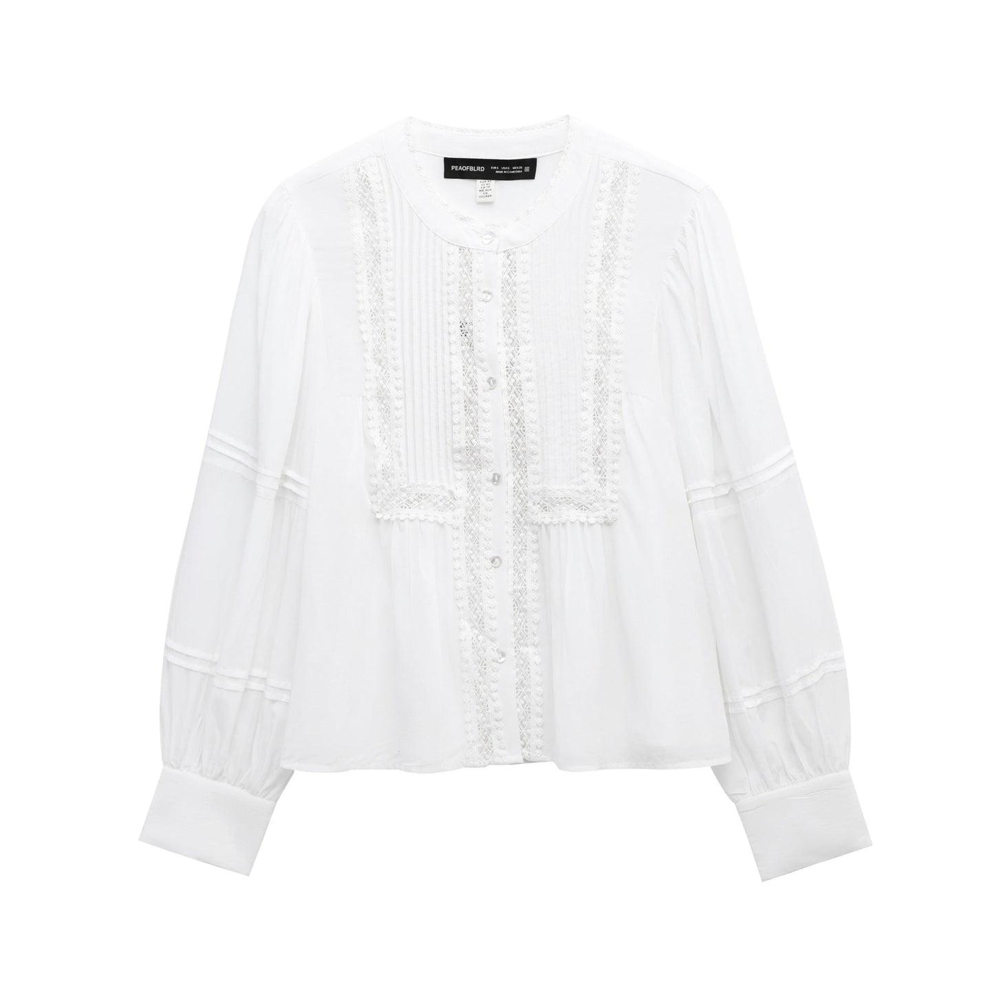 Chemisier romantique pour femme avec broderies et boutons, de berg-feldt