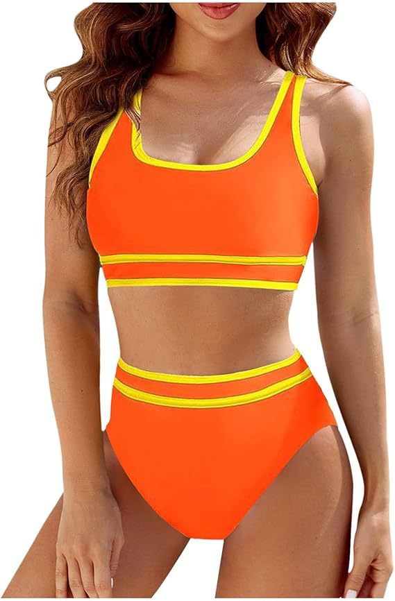 Berg-feldt Bikini de sport taille haute pour femme