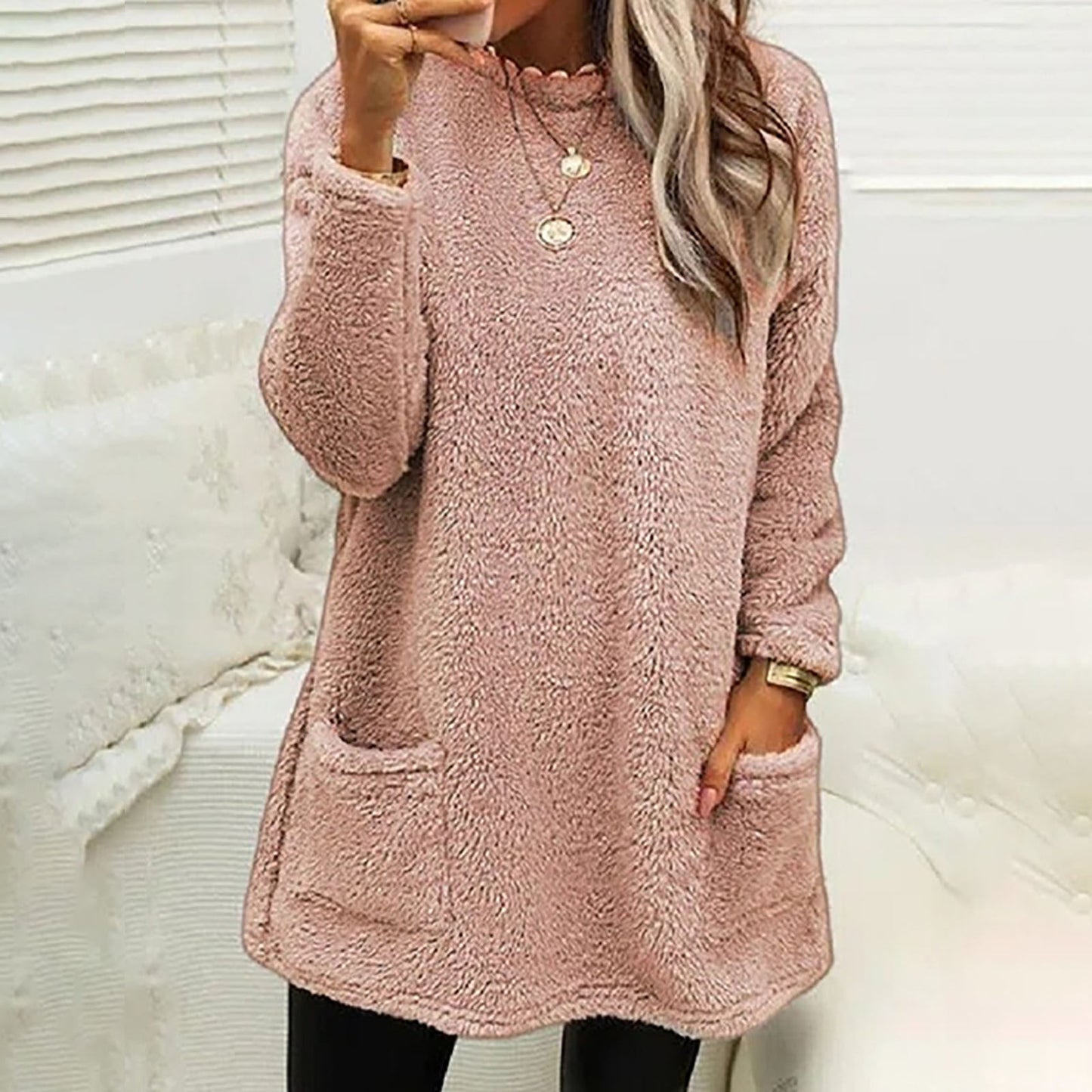 Polaire douillette pour femme avec poches pratiques et coupe ample Berg-Feldt