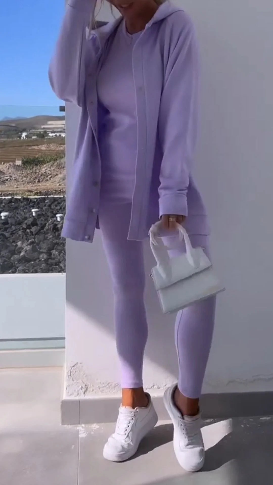 Ensemble décontracté pour femme : Cardigan oversize et legging ajusté de berg-feldt