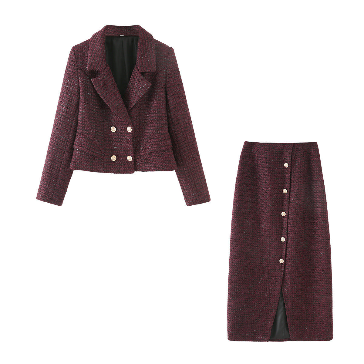 Ensemble blazer croisé ajusté et jupe crayon Berg-Feldt pour femme