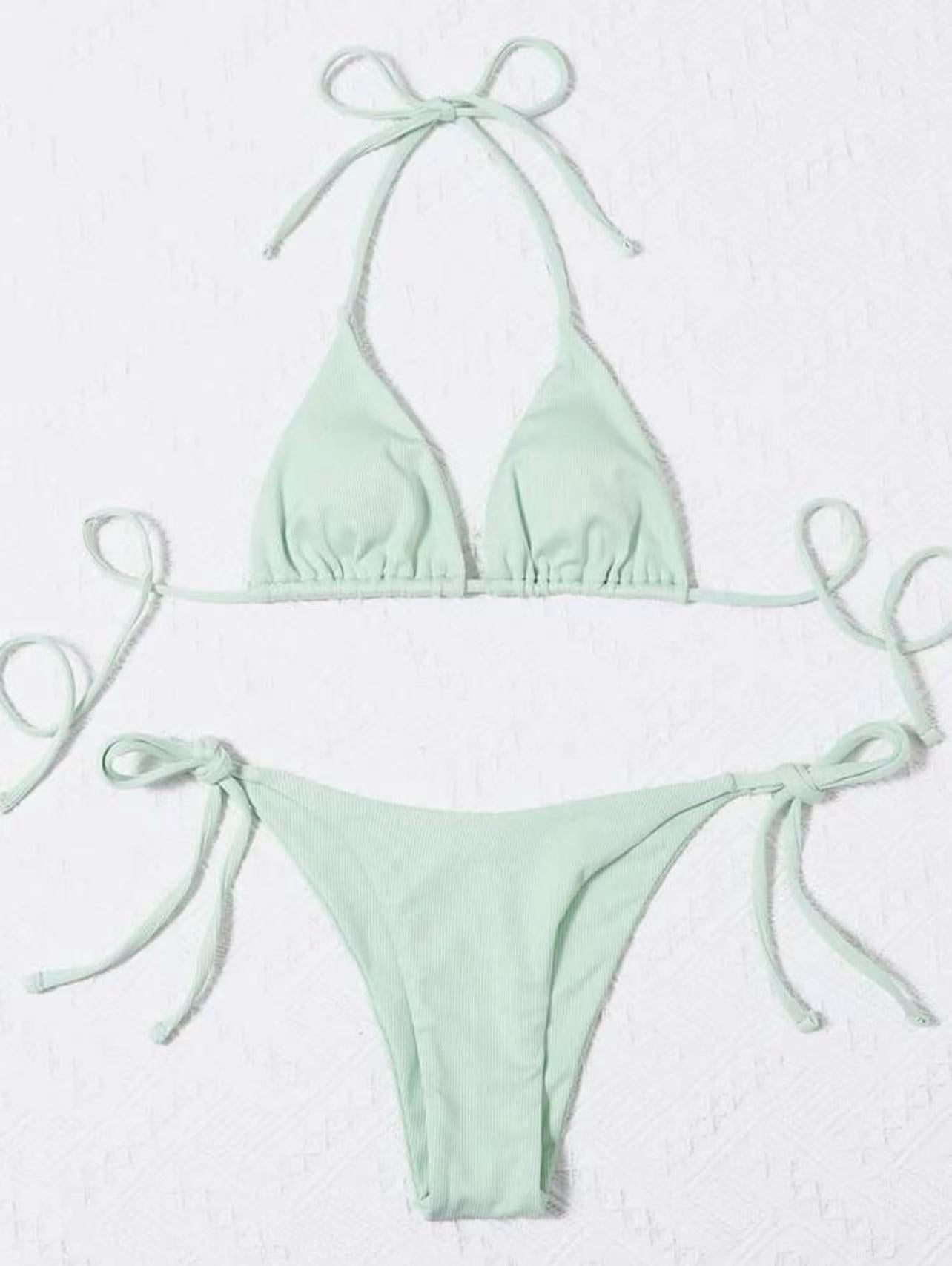 Ensemble de bikini pour femme Berg-Feldt : coupe triangle, bretelles réglables, évacue l'humidité