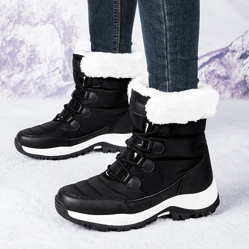Berg-Feldt | Stiefel - Knöchelhöhe - Ge Quiltete Nähte - Fleece Gefüttert