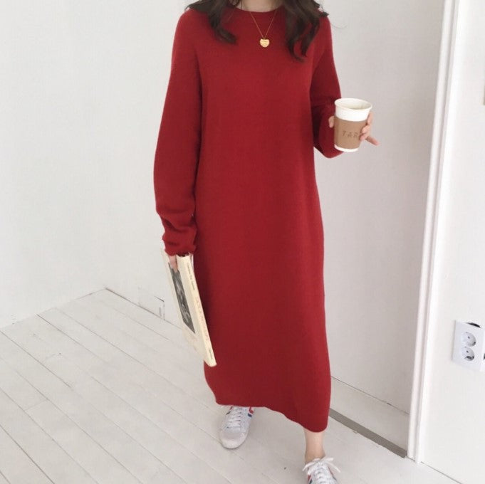 Robe oversize tricotée pour femme en laine de qualité Berg-Feldt