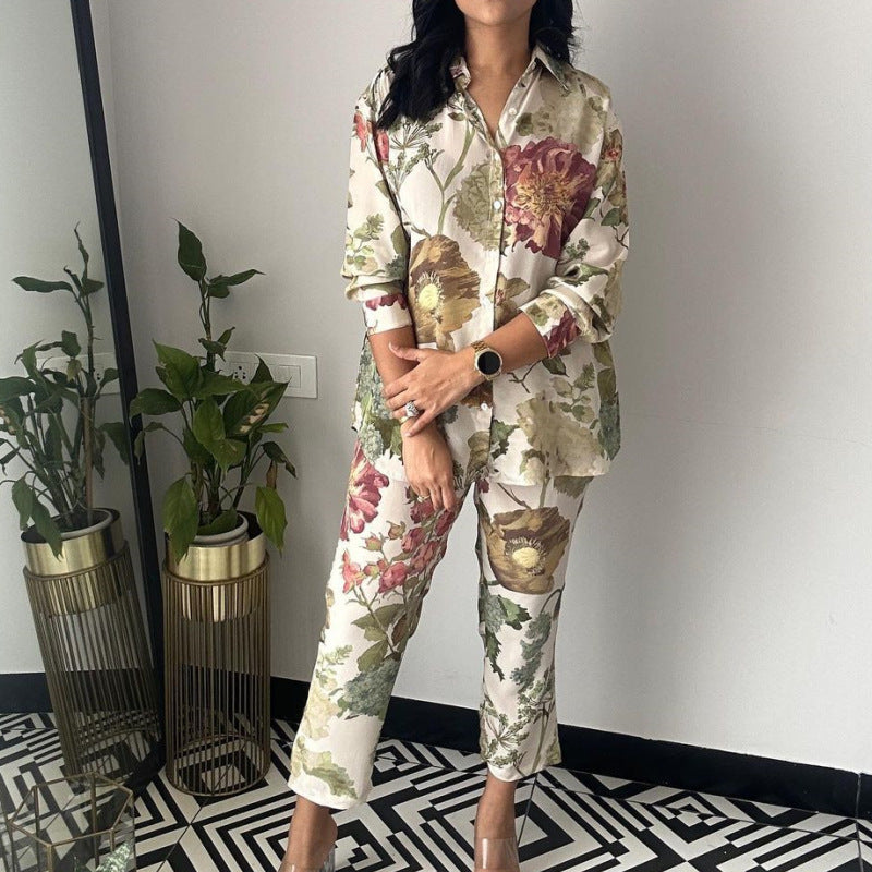 Pyjama pour femme, motif floral - Berg-Feldt