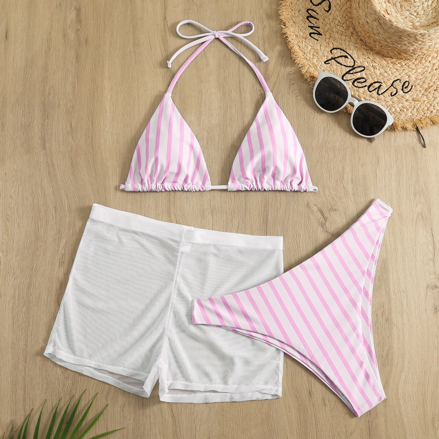 Ensemble de bikini triangle Berg-Feldt pour femme avec culotte