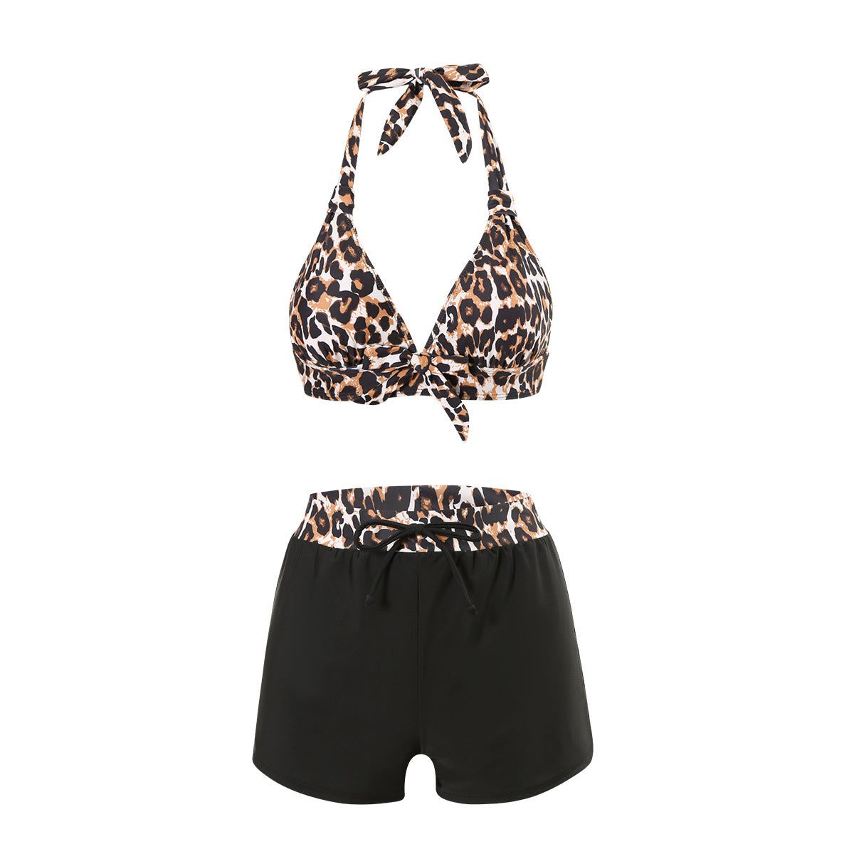 Ensemble de maillot de bain léopard dos nu Berg-feldt pour femmes