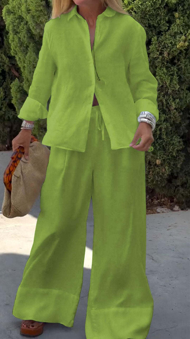 Bequemes, luftiges Damen Loungewear-Set aus weichem, weit geschnittenem Stoff von berg-feldt