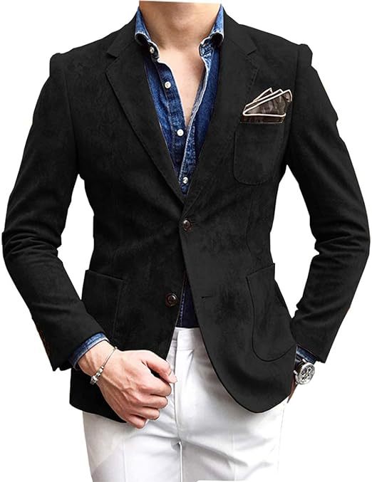 Herren eleganter Samtblazer mit modernem Schnitt und edlen Details Berg-Feldt