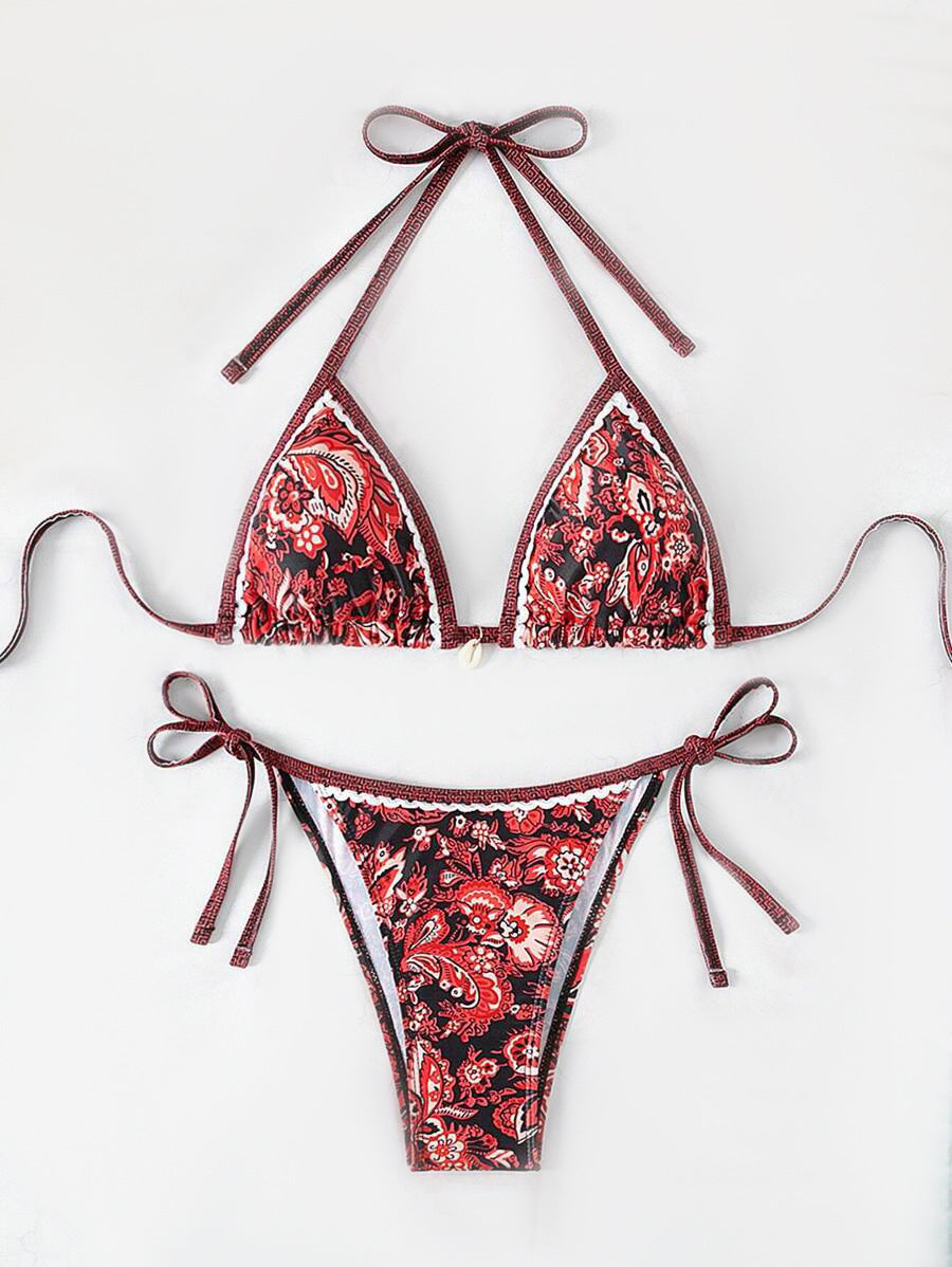 Ensemble de bikini triangle à bretelles réglables par berg-feldt
