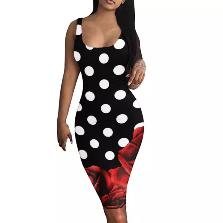 Robe midi femme Berg-feldt à motif floral, coupe moulante