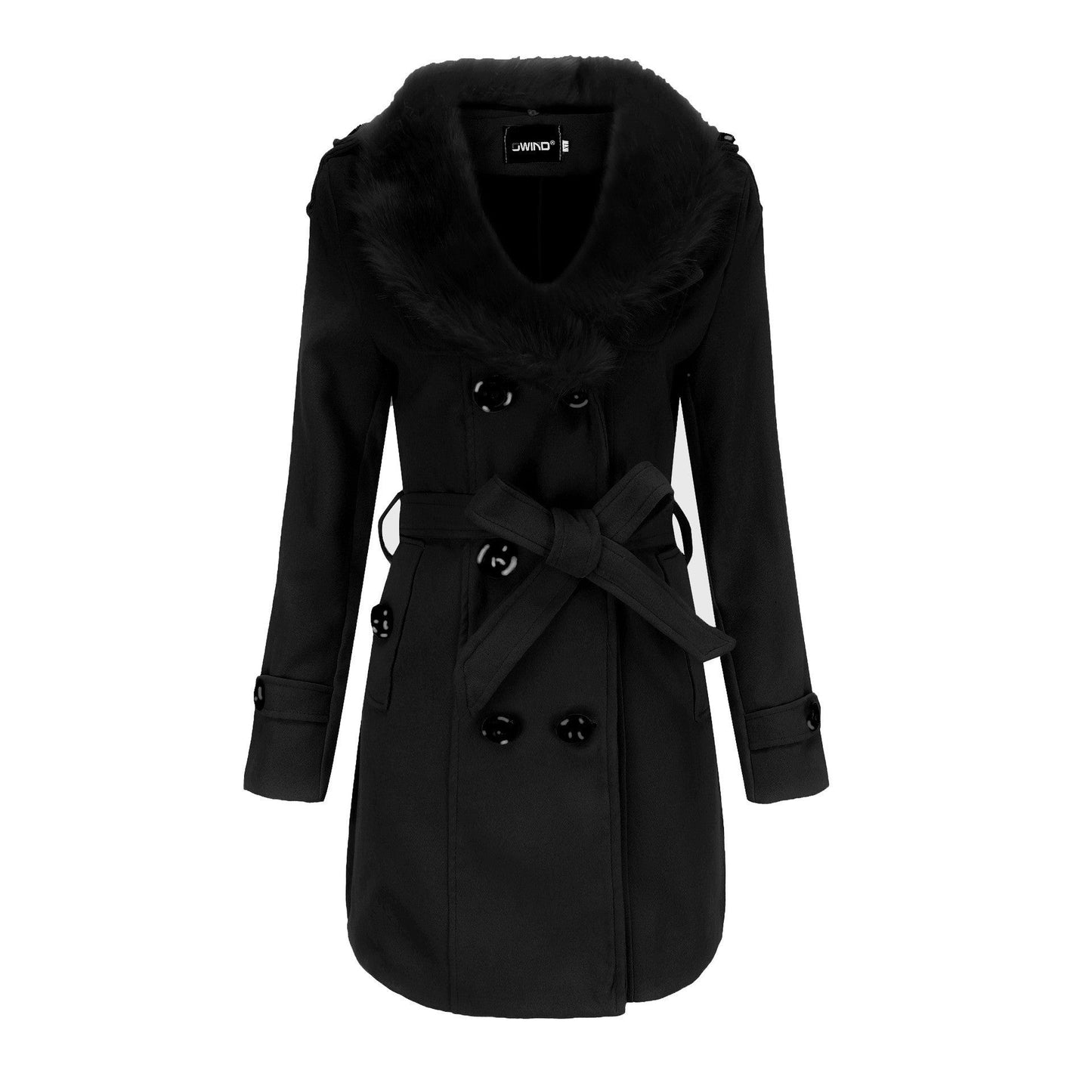 Manteau de transition élégant pour femme avec col en fausse fourrure amovible Berg-Feldt